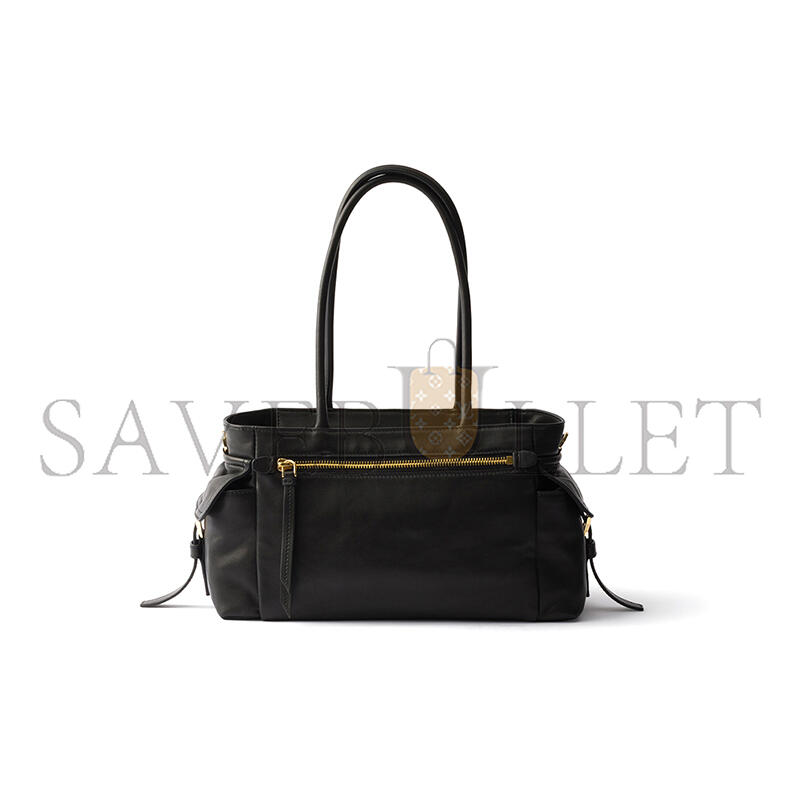 PRADA EXPLORE MEDIUM NAPPA LEATHER TOTE BAG 1BG596 (31*17*11cm)